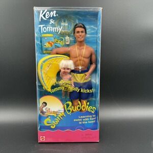 Ken & Tommy Swim Buddies Doll Set Barbie 1996 Mattel 17055 Brothers Vtg NRFB